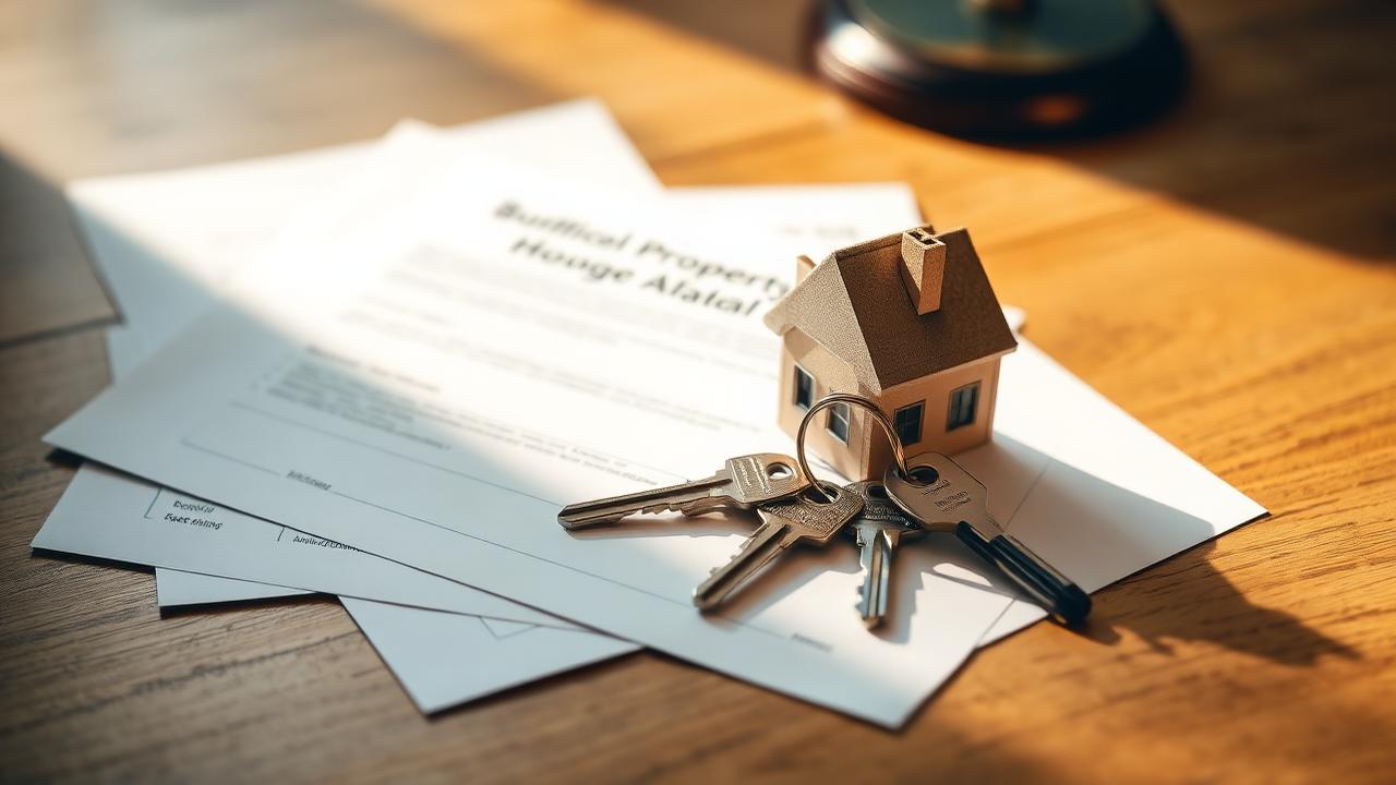 Documentos y llaves de una vivienda en una sucesión en Colombia