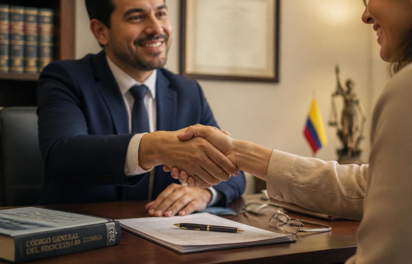 Abogada colombiana durante una consulta 100% gratuita y confidencial